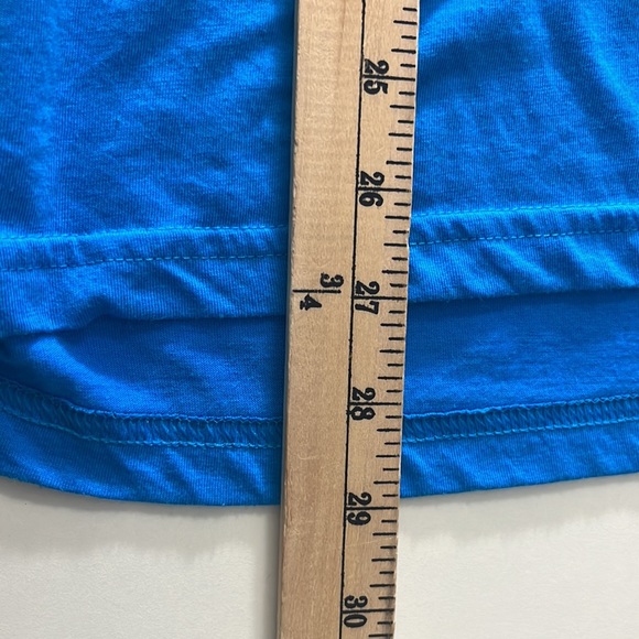 Adidas tee shirt blue/yellow Every Run Is A Race men’s size XL - Picture 3 of 5